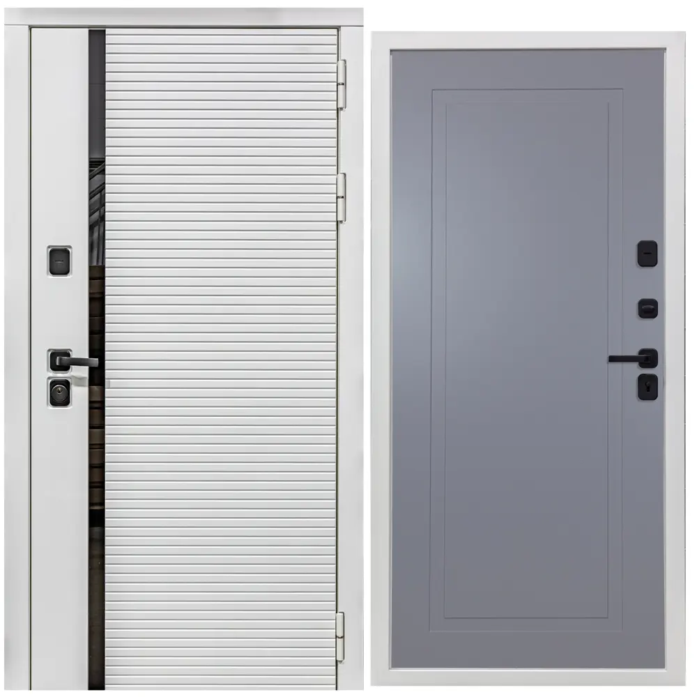 Фото Входная дверь STR 205x96см правый Н10 силк маус Фото Входная дверь STR 205x96см правый Н10 силк маус