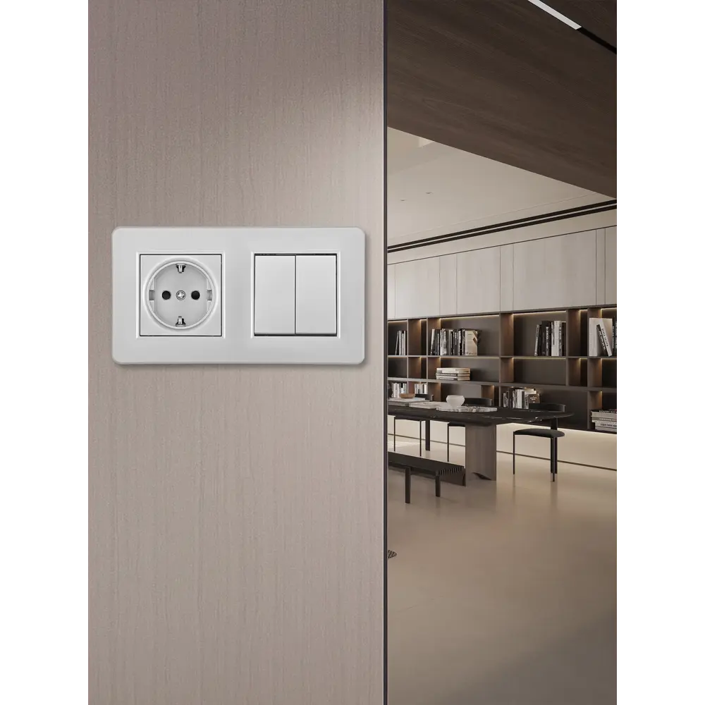 Фото 4 Розетка с выключателем встраиваемые с рамкой Arte milano SET16-2-40-1-30-2.silver с заземлением 2 клавиши цвет серебро Фото 4 Розетка с выключателем встраиваемые с рамкой Arte milano SET16-2-40-1-30-2.silver с заземлением 2 клавиши цвет серебро