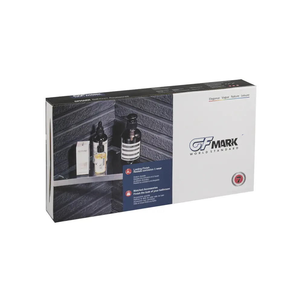 Фото 3 Полка для ванной Gfmark 80010 стекло Фото 3 Полка для ванной Gfmark 80010 стекло