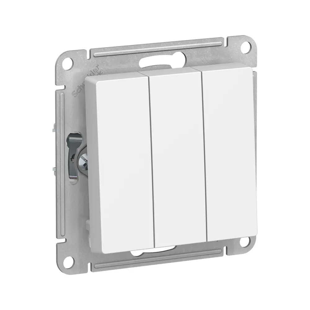 Фото Выключатель встраиваемый Schneider electric AtlasDesign Atn000131 3 клавиши цвет белый Фото Выключатель встраиваемый Schneider electric AtlasDesign Atn000131 3 клавиши цвет белый