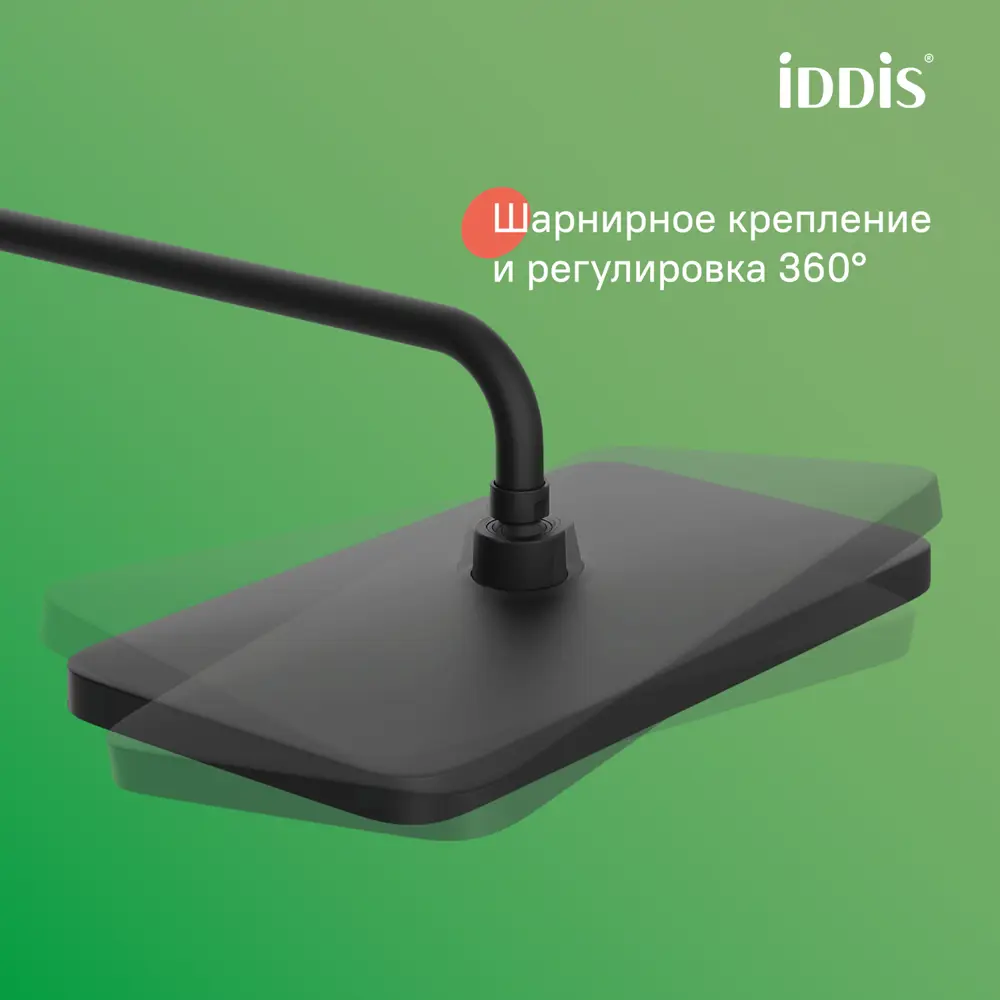 Фото 4 Душевая система с тропическим душем и изливом матовый черный Parker IDDIS PARBL3Fi06 Фото 4 Душевая система с тропическим душем и изливом матовый черный Parker IDDIS PARBL3Fi06