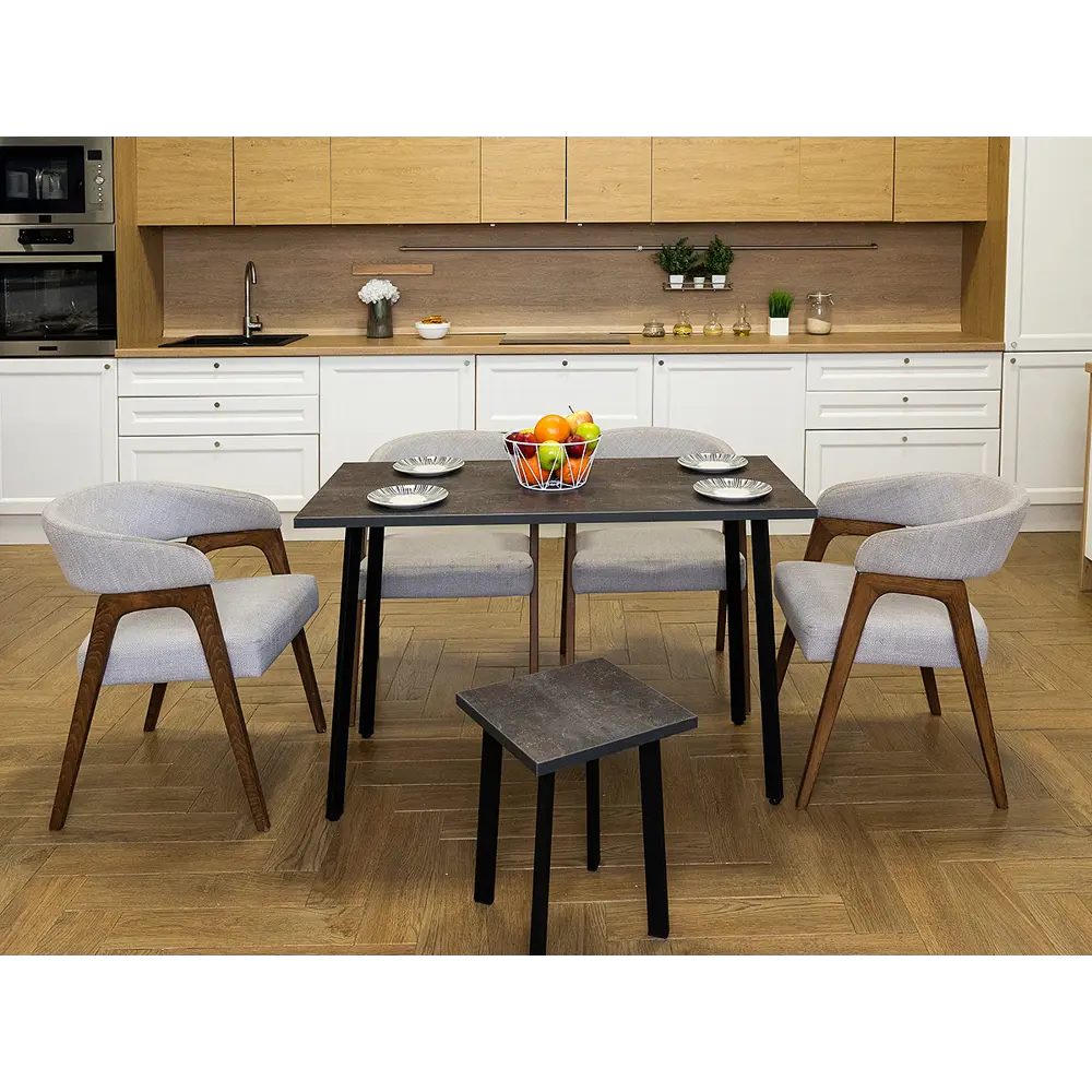 Фото Кухонный стол Diko Loft Delight Dining 120х70х75 см цвет ателье темный