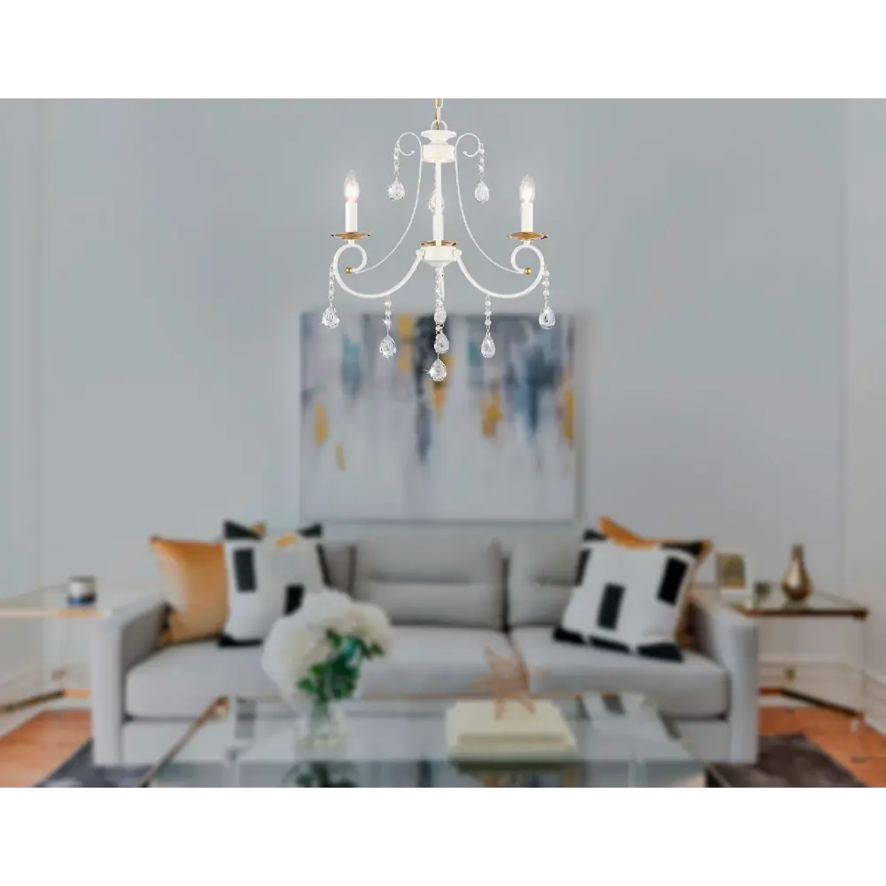 Фото 2 Люстра подвесная Ambrella light Classic Tr4915 3 лампа 6 м² цвет белый Фото 2 Люстра подвесная Ambrella light Classic Tr4915 3 лампа 6 м² цвет белый