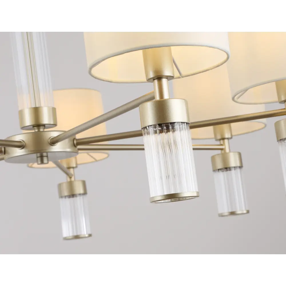 Фото 4 Люстра на штанге Ambrella Light High Ambr_lh71303 7 ламп 28 м² цвет белый/золото Фото 4 Люстра на штанге Ambrella Light High Ambr_lh71303 7 ламп 28 м² цвет белый/золото