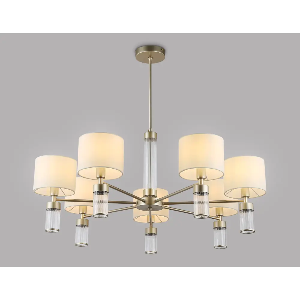 Фото 2 Люстра на штанге Ambrella Light High Ambr_lh71303 7 ламп 28 м² цвет белый/золото Фото 2 Люстра на штанге Ambrella Light High Ambr_lh71303 7 ламп 28 м² цвет белый/золото