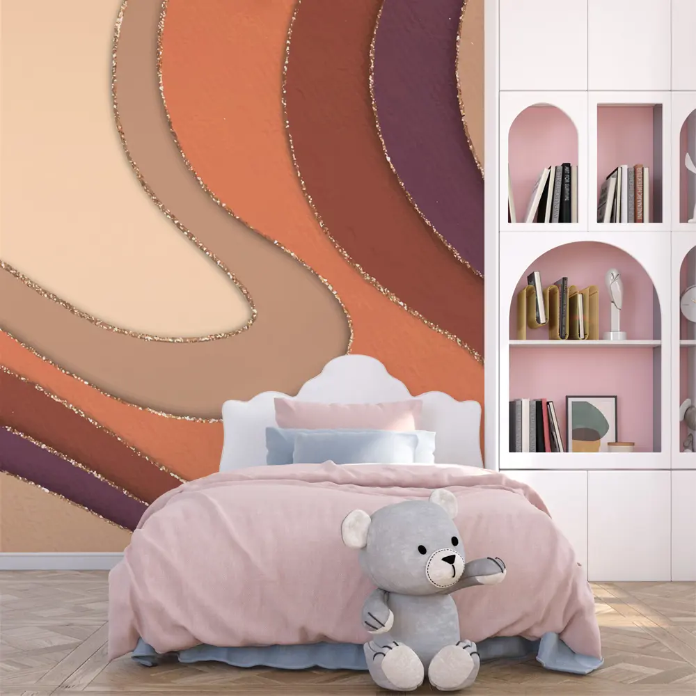 Фото 13 Фотообои флизелиновые Urban Style Абстрактные волны оранжевые UST2801, 200x270 см Фото 13 Фотообои флизелиновые Urban Style Абстрактные волны оранжевые UST2801, 200x270 см