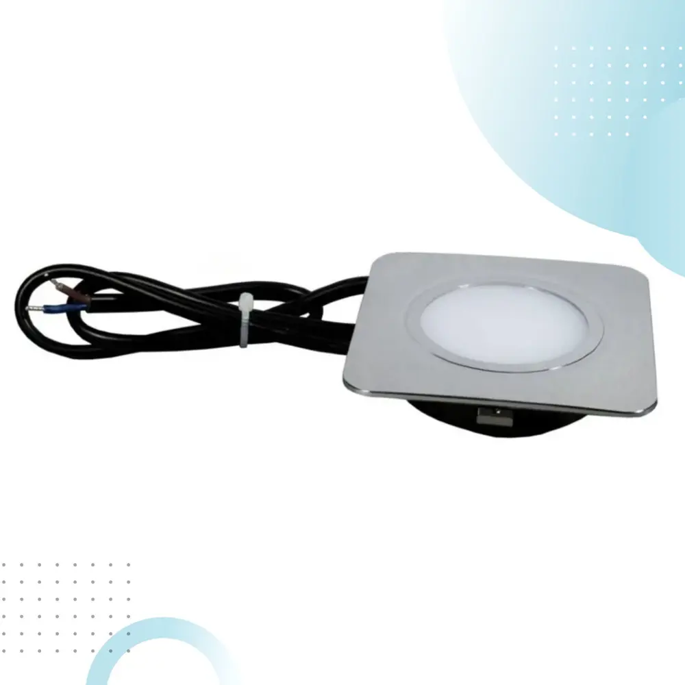 Фото 2 Светильник мебельный встраиваемый светодиодный GLS Polus-К 4 Вт 220V IP44 4000К цвет хром Фото 2 Светильник мебельный встраиваемый светодиодный GLS Polus-К 4 Вт 220V IP44 4000К цвет хром