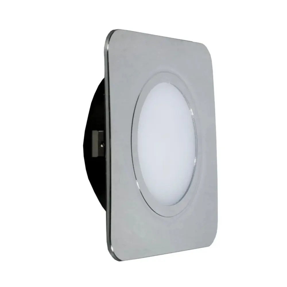 Фото Светильник мебельный встраиваемый светодиодный GLS Polus-К 4 Вт 220V IP44 4000К цвет хром Фото Светильник мебельный встраиваемый светодиодный GLS Polus-К 4 Вт 220V IP44 4000К цвет хром