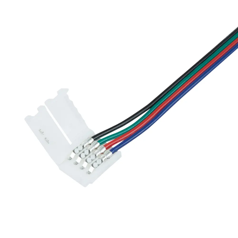 Фото 2 Коннектор питания Lamper 1 разъем для RGB светодиодных лент шириной 10 мм Фото 2 Коннектор питания Lamper 1 разъем для RGB светодиодных лент шириной 10 мм