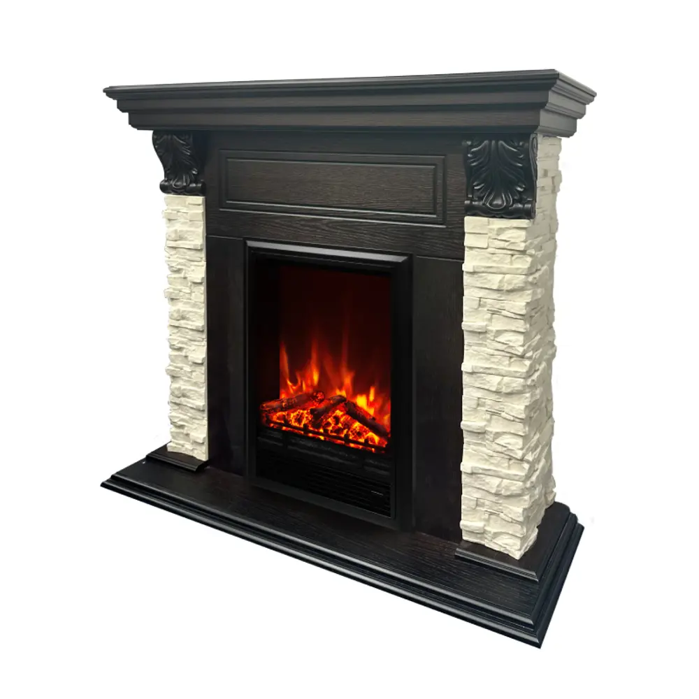 Фото 2 Каминокомплект Realflame Bilbao STD AO-215 с очагом Eugene-S 1600Вт орех фактурный Фото 2 Каминокомплект Realflame Bilbao STD AO-215 с очагом Eugene-S 1600Вт орех фактурный
