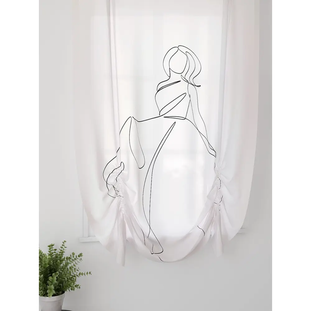 Фото 3 Тюль Comfy way Фартос - 21 CW514021-200 на шторной ленте 200x150 см цвет бежевый Фото 3 Тюль Comfy way Фартос - 21 CW514021-200 на шторной ленте 200x150 см цвет бежевый