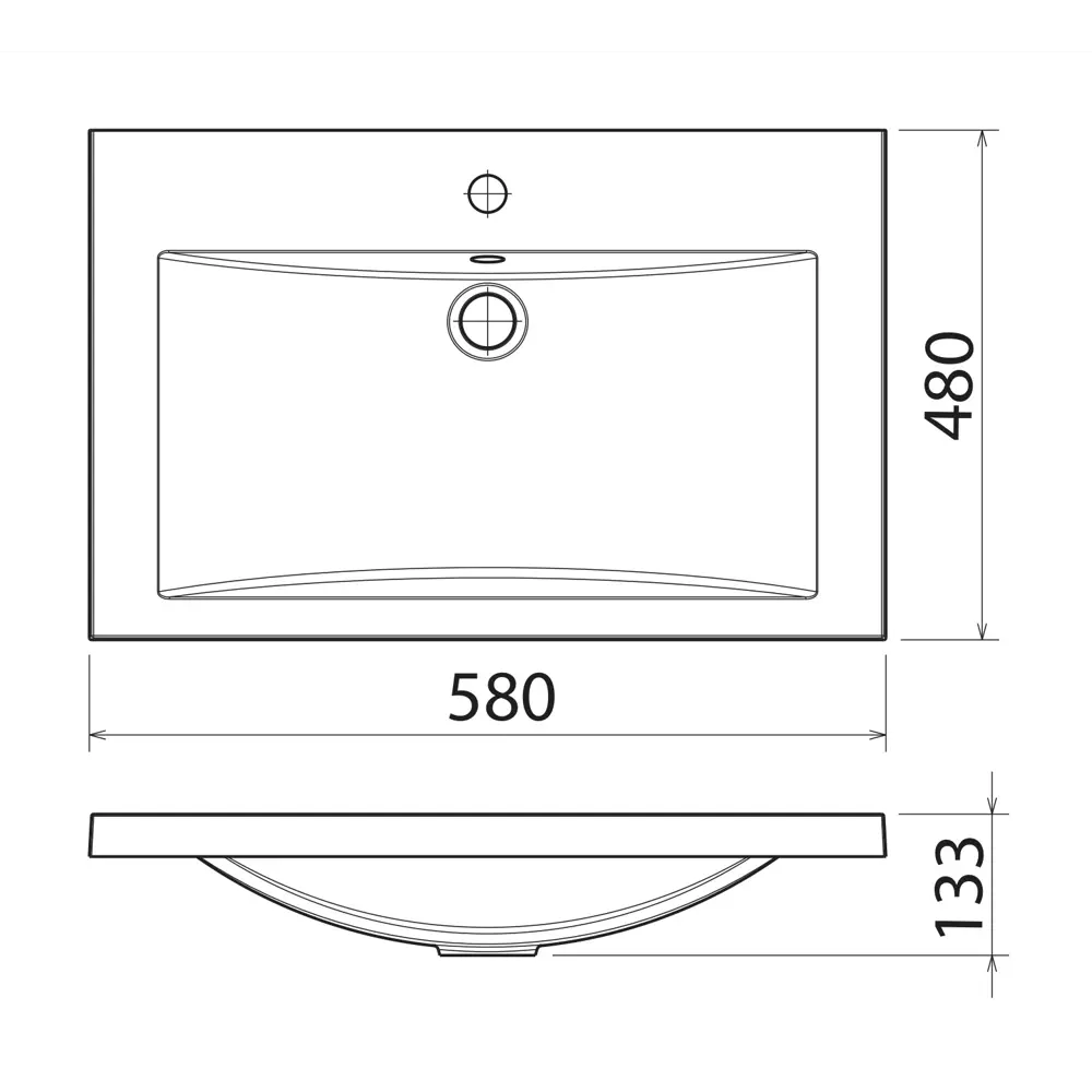 Фото 4 Тумба под раковину подвесная Bauedge SD5617 57.2см с раковиной цвет белый Фото 4 Тумба под раковину подвесная Bauedge SD5617 57.2см с раковиной цвет белый