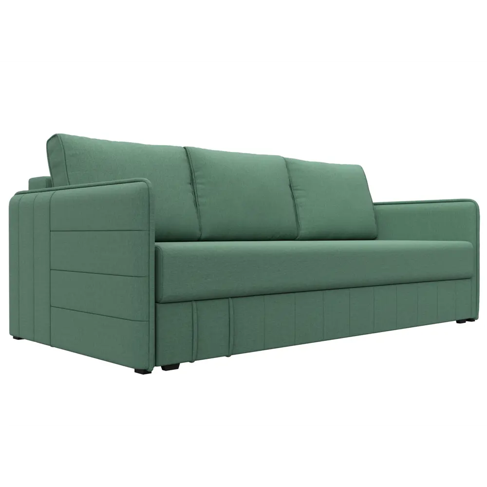 Фото Диван раскладной Лига диванов Диван прямой Слим НПБ 204x90x105 см рогожка цвет амур зеленый Фото Диван раскладной Лига диванов Диван прямой Слим НПБ 204x90x105 см рогожка цвет амур зеленый