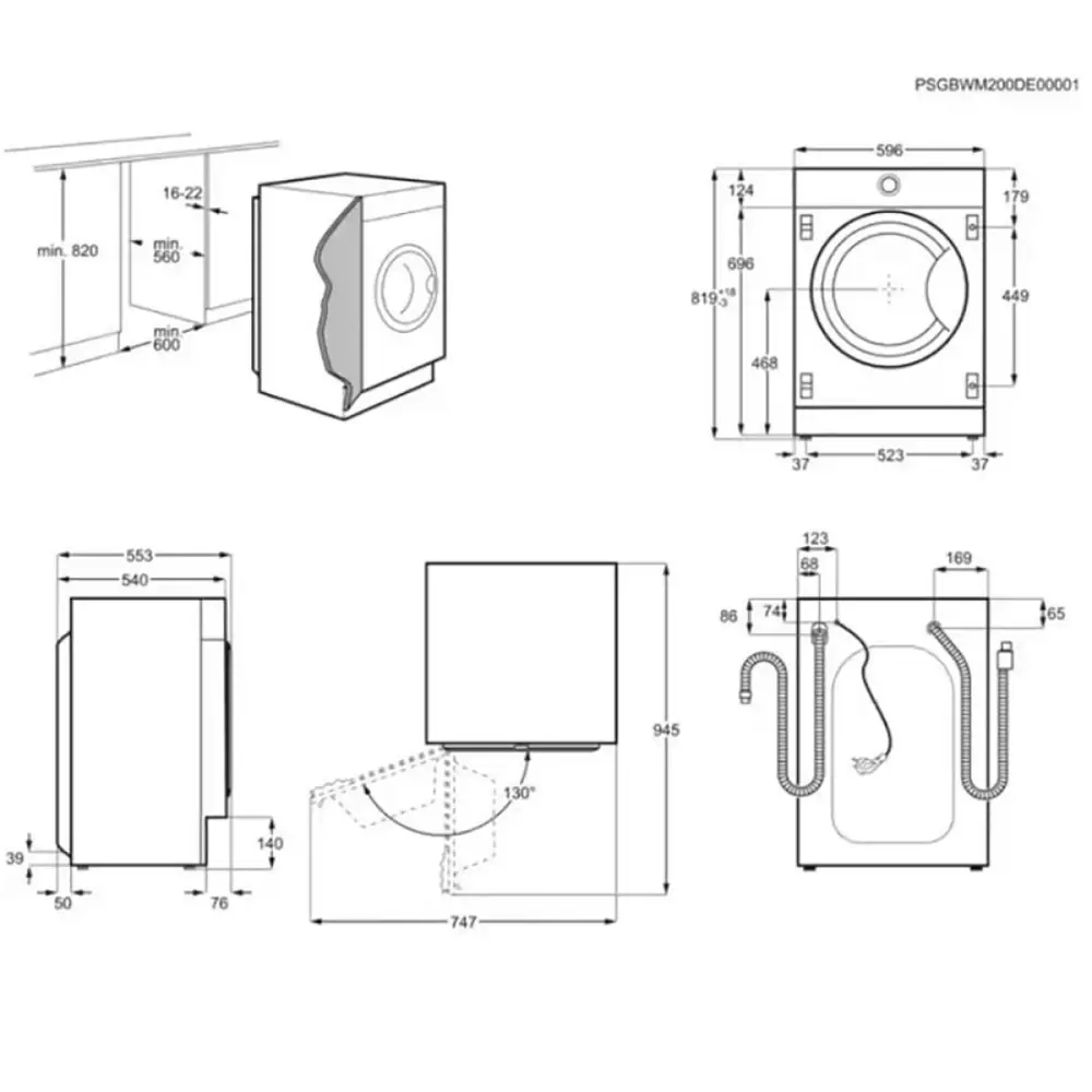 Фото 3 Стиральная машина Electrolux Ew8f348sci 59.6x81.9x55.3 см 8 кг цвет белый Фото 3 Стиральная машина Electrolux Ew8f348sci 59.6x81.9x55.3 см 8 кг цвет белый