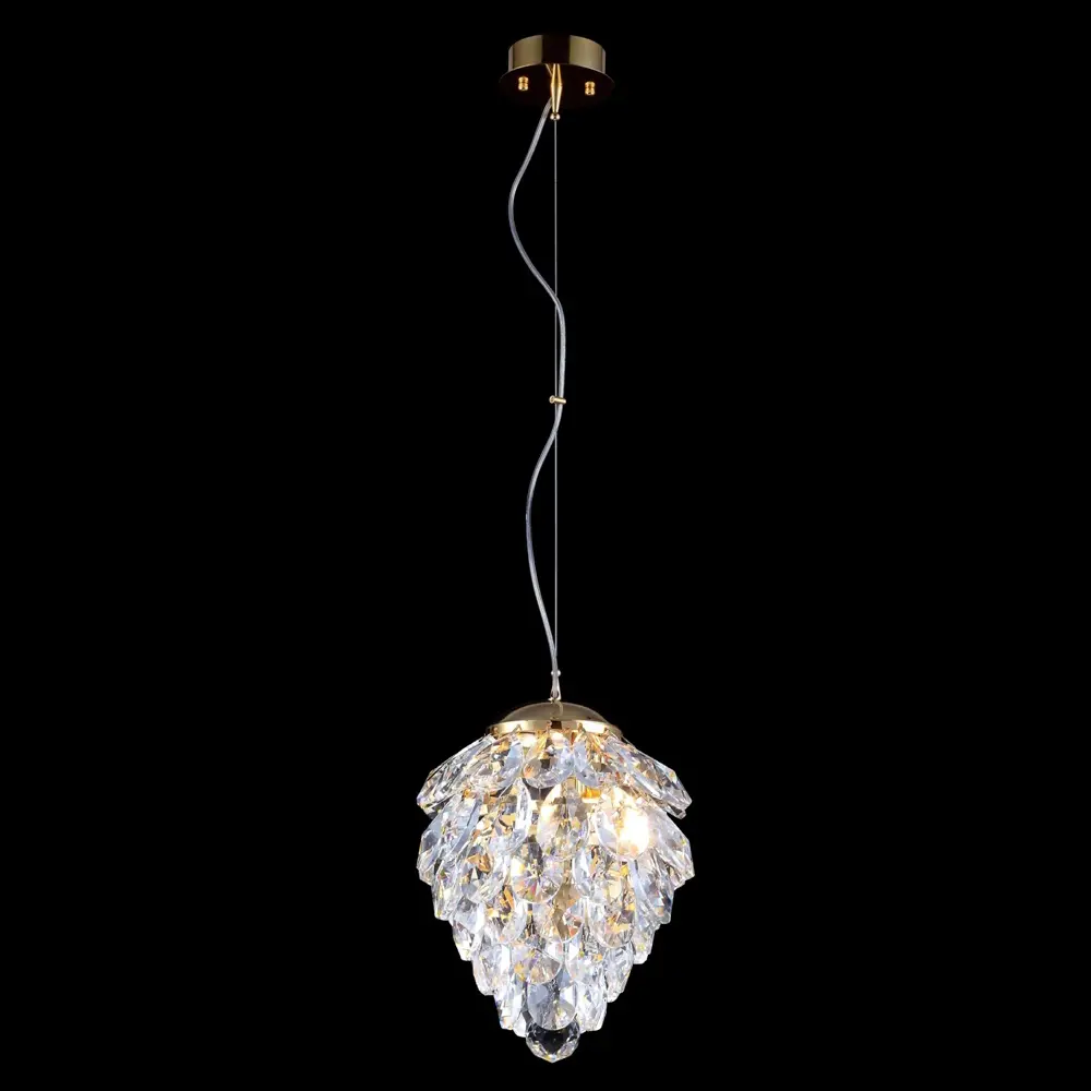 Фото Светильник подвесной Crystal Lux Charme sp2 gold-transparent 2 лампы 4 м² цвет золото Фото Светильник подвесной Crystal Lux Charme sp2 gold-transparent 2 лампы 4 м² цвет золото