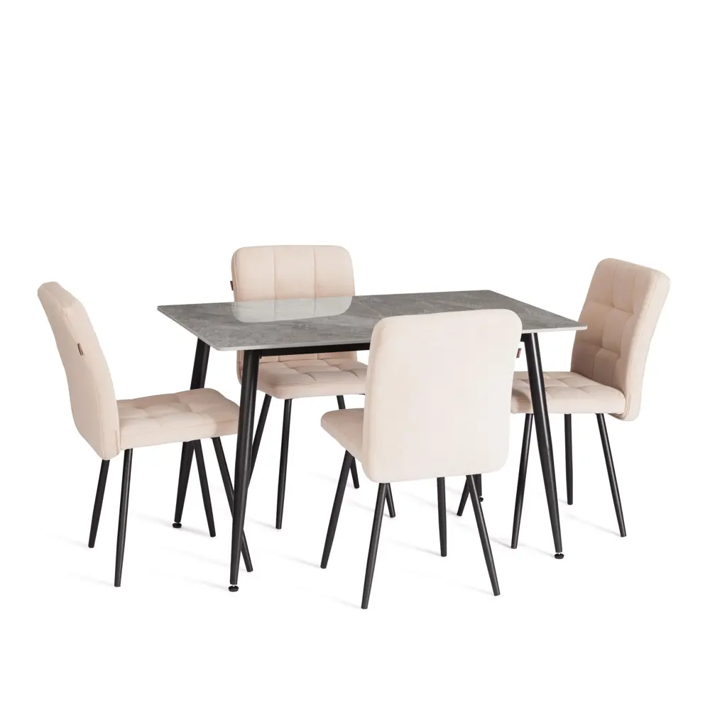 Фото Кухонный стул Tetchair Medeo 45x89x56 см ткань цвет молочный Фото Кухонный стул Tetchair Medeo 45x89x56 см ткань цвет молочный