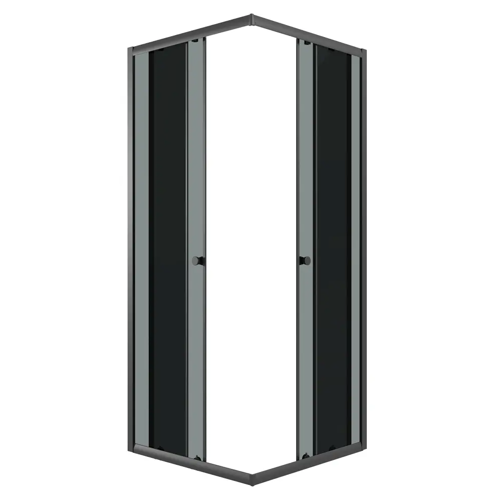 Фото 2 Душевой уголок Keramastar Supra Night KR067032BP прямоугольник 80x80см черный профиль эффект стекла тонированный Фото 2 Душевой уголок Keramastar Supra Night KR067032BP прямоугольник 80x80см черный профиль эффект стекла тонированный