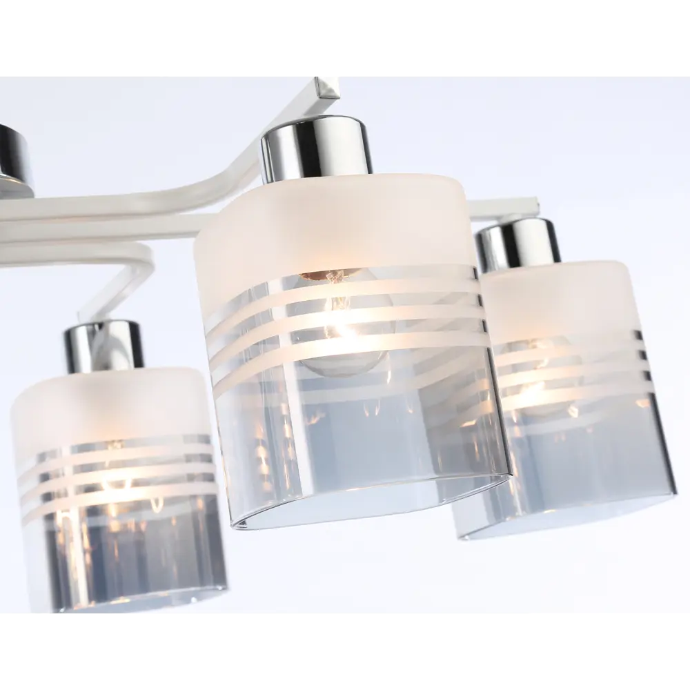 Фото 3 Светильник потолочный AMBRELLA LIGHT TR303207 6 ламп 24 м² цвет хром/белый/дымчатый Фото 3 Светильник потолочный AMBRELLA LIGHT TR303207 6 ламп 24 м² цвет хром/белый/дымчатый