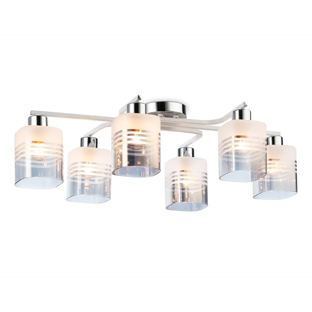 Фото Светильник потолочный AMBRELLA LIGHT TR303207 6 ламп 24 м² цвет хром/белый/дымчатый Фото Светильник потолочный AMBRELLA LIGHT TR303207 6 ламп 24 м² цвет хром/белый/дымчатый