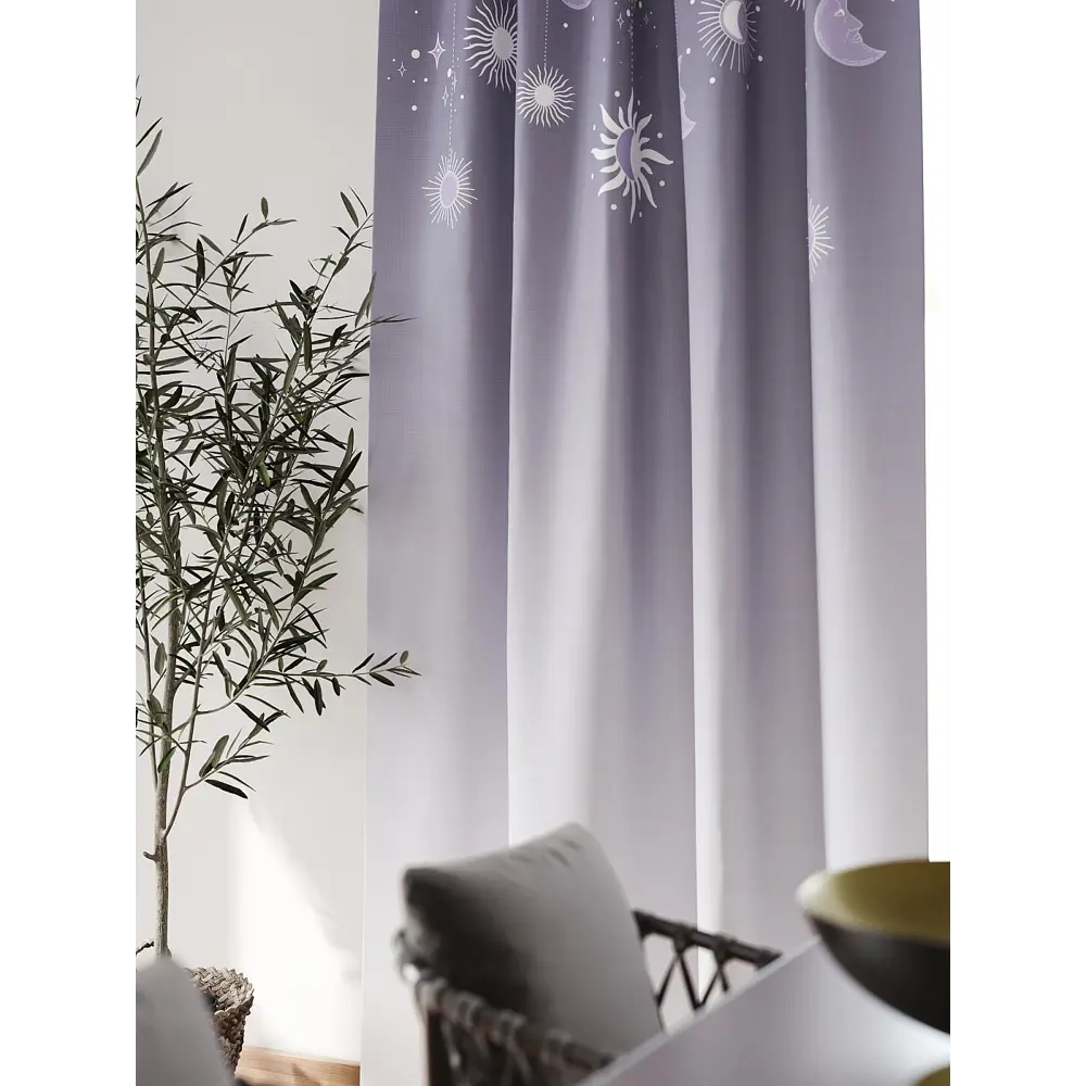 Фото 3 Штора блэкаут на шторной ленте Comfy Way Флонтос - 119 CW594119-260, 260x150 см, цвет сиреневый Фото 3 Штора блэкаут на шторной ленте Comfy Way Флонтос - 119 CW594119-260, 260x150 см, цвет сиреневый