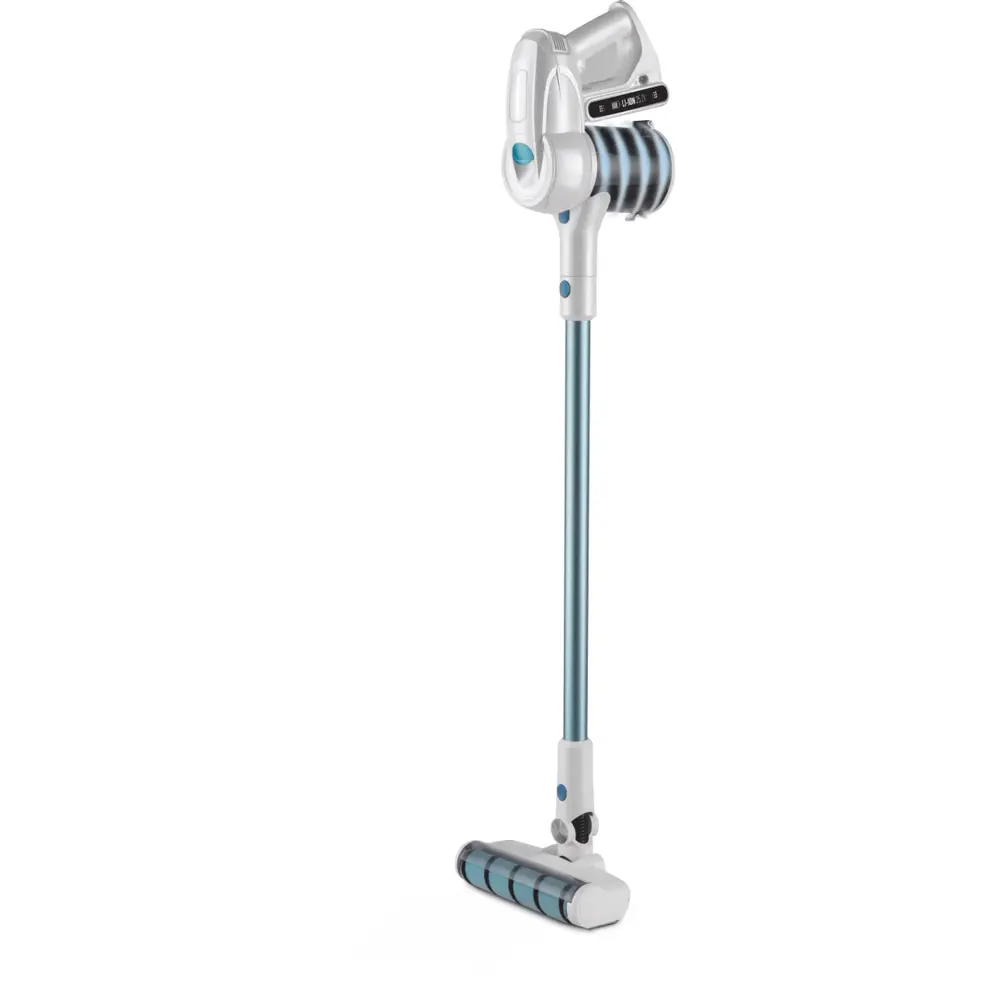 Фото Пылесос вертикальный Polaris Pvcs 4000 handstick pro 0.6 л 450 Вт цвет белый голубой Фото Пылесос вертикальный Polaris Pvcs 4000 handstick pro 0.6 л 450 Вт цвет белый голубой