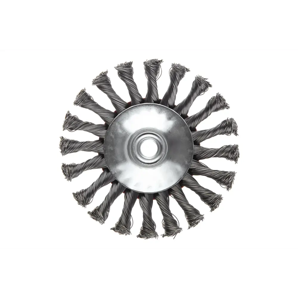 Фото 3 Кордщетка для УШМ Hammer Flex 207-113 125мм M14 радиальная витая жесткая, усиленная кольцом