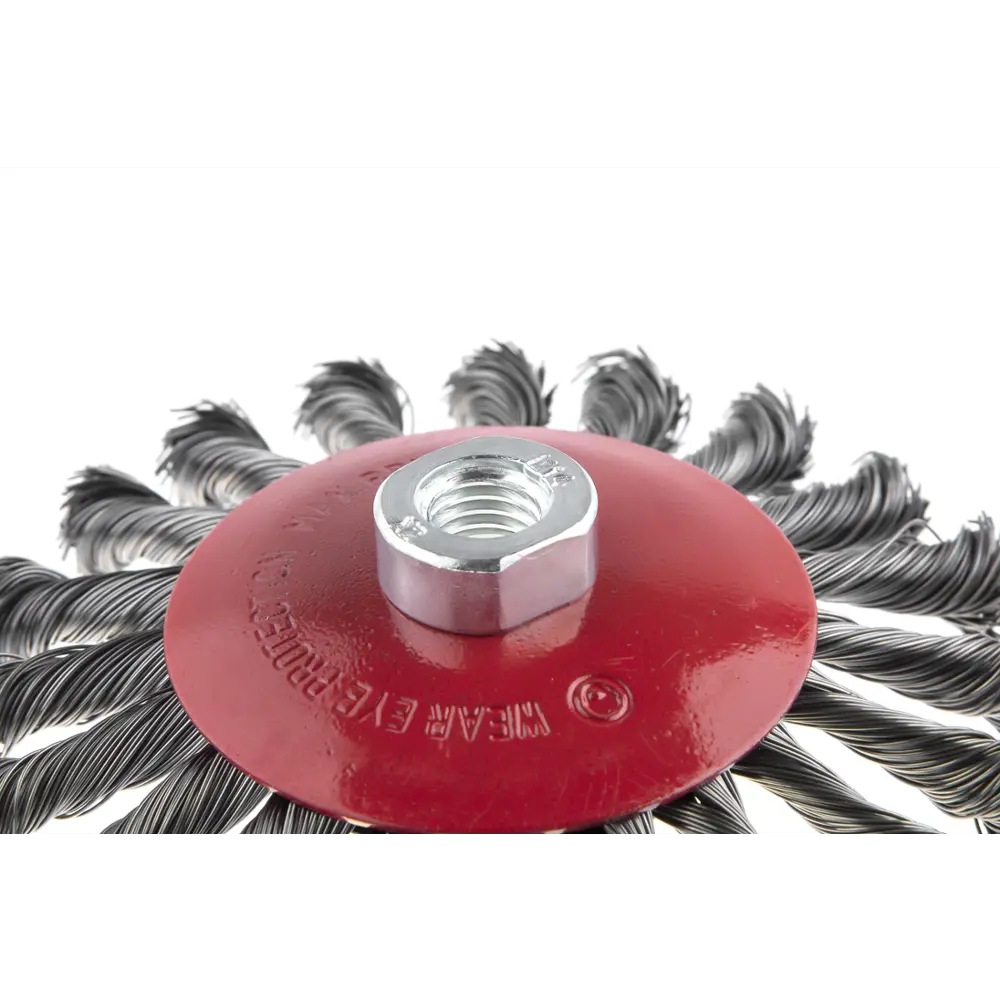 Фото 5 Кордщетка для УШМ Hammer Flex 207-113 125мм M14 радиальная витая жесткая, усиленная кольцом