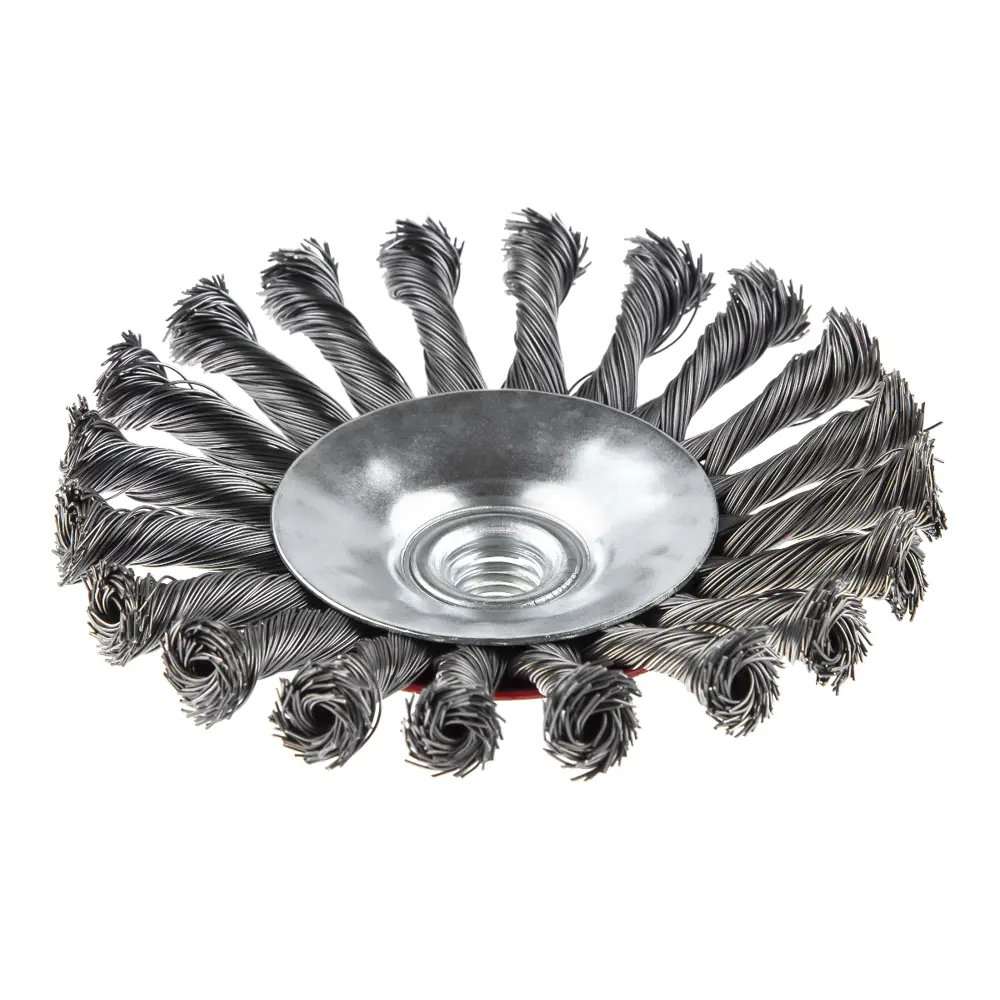 Фото 4 Кордщетка для УШМ Hammer Flex 207-113 125мм M14 радиальная витая жесткая, усиленная кольцом Фото 4 Кордщетка для УШМ Hammer Flex 207-113 125мм M14 радиальная витая жесткая, усиленная кольцом