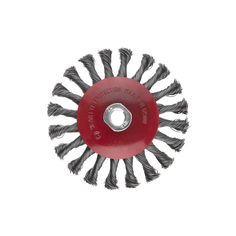 Фото 2 Кордщетка для УШМ Hammer Flex 207-113 125мм M14 радиальная витая жесткая, усиленная кольцом