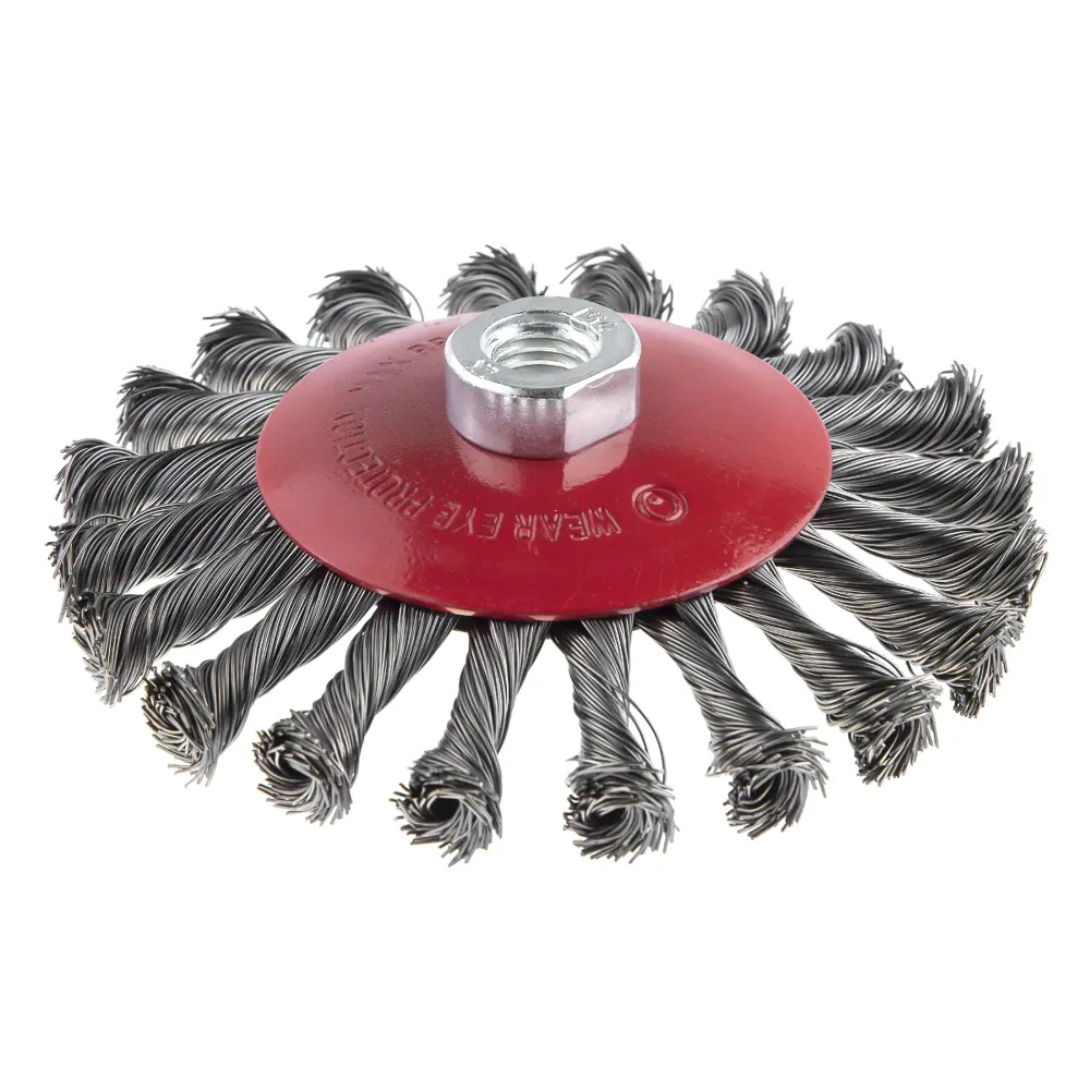 Фото Кордщетка для УШМ Hammer Flex 207-113 125мм M14 радиальная витая жесткая, усиленная кольцом