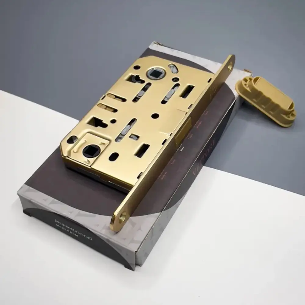 Фото 3 Замок межкомнатный WC 410 B-S Magnet SSG сатинированное золото Фото 3 Замок межкомнатный WC 410 B-S Magnet SSG сатинированное золото