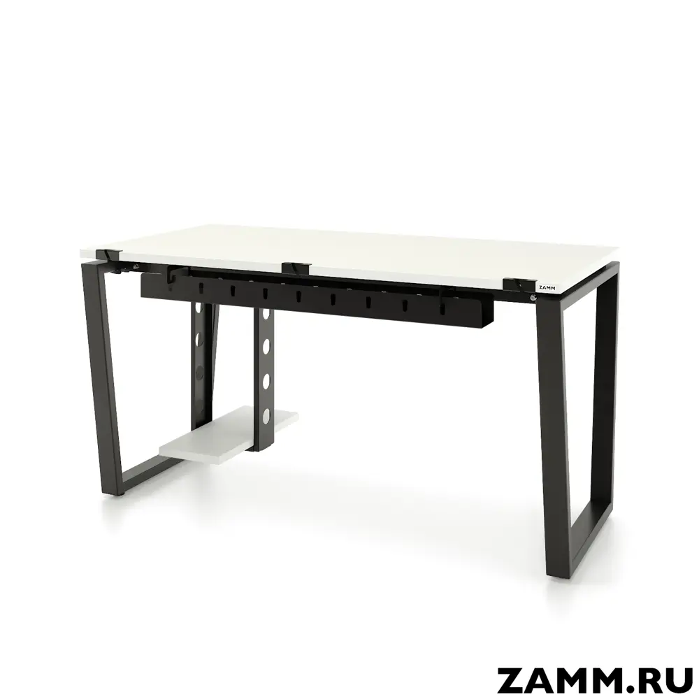 Фото Письменный стол ПС-26773.70x120:AA.25/05-04 Zamm Ирис (Тип 4) 120x75x70 см Металл цвет белый Фото Письменный стол ПС-26773.70x120:AA.25/05-04 Zamm Ирис (Тип 4) 120x75x70 см Металл цвет белый