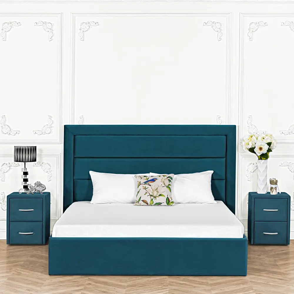 Фото Кровать Dg-Home Luna 126x121x207 см ЛДСП цвет изумрудный Фото Кровать Dg-Home Luna 126x121x207 см ЛДСП цвет изумрудный