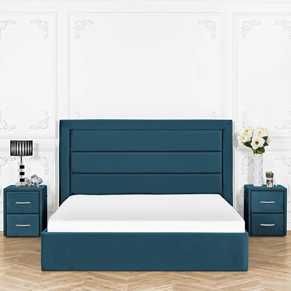 Фото 7 Кровать Dg-Home Luna 126x121x207 см ЛДСП цвет изумрудный Фото 7 Кровать Dg-Home Luna 126x121x207 см ЛДСП цвет изумрудный
