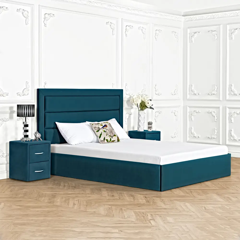 Фото 5 Кровать Dg-Home Luna 126x121x207 см ЛДСП цвет изумрудный Фото 5 Кровать Dg-Home Luna 126x121x207 см ЛДСП цвет изумрудный