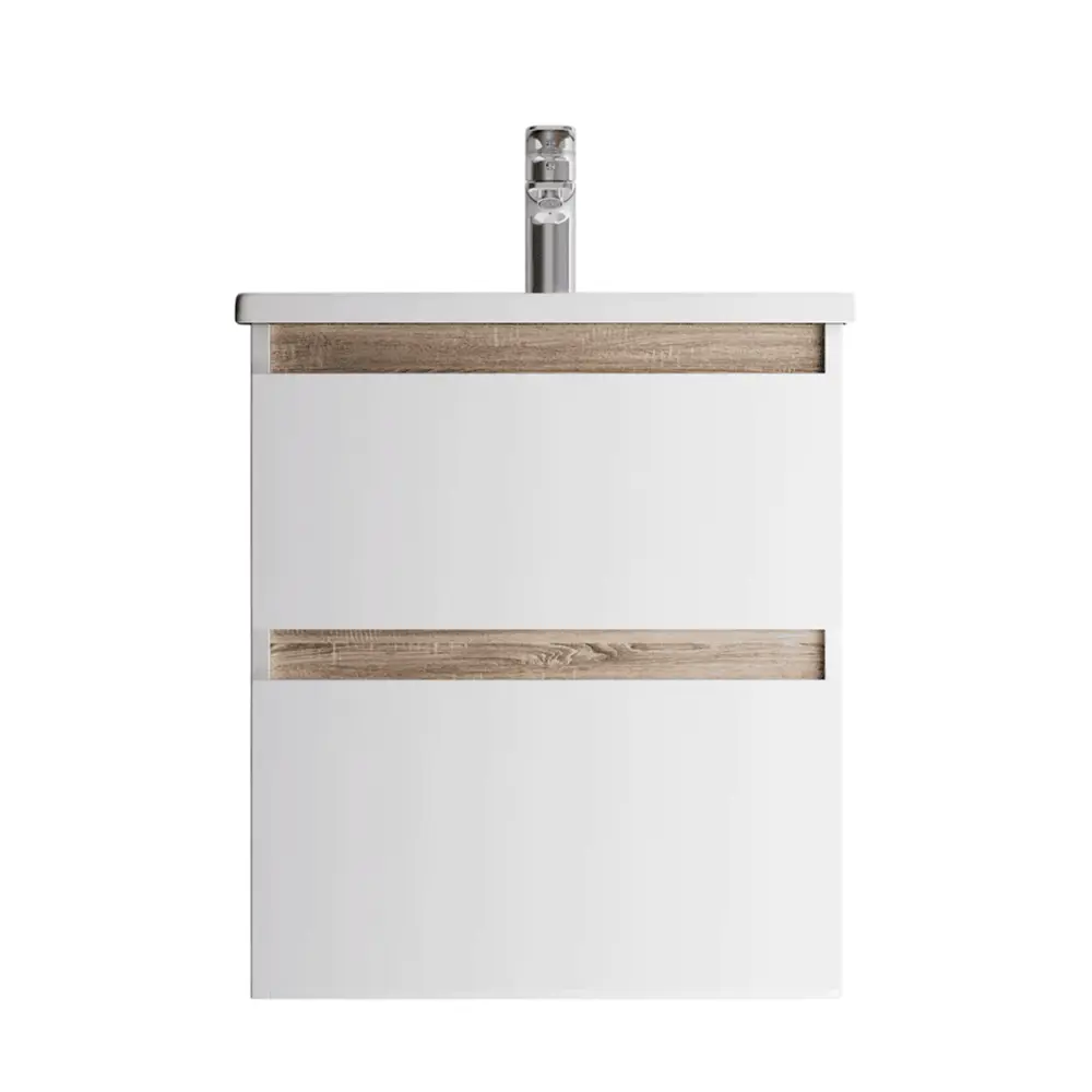 Фото Тумба под раковину подвесная Am.pm M88-FHX0552WG-WCC0552WG64 52.5см цвет белый, с раковиной