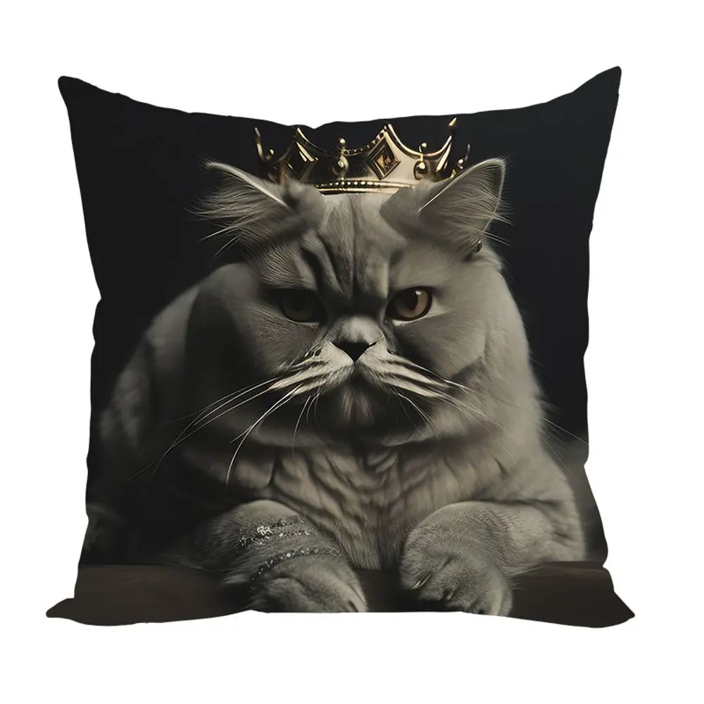 Фото Подушка декоративная Zaberite Коты-Короли Филипп 3474, 40x40 см Фото Подушка декоративная Zaberite Коты-Короли Филипп 3474, 40x40 см
