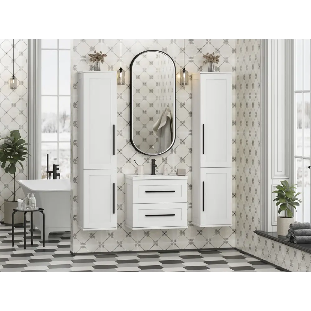 Фото 4 Тумба с раковиной в ванную Misty Модерн 60 подвесная Фото 4 Тумба с раковиной в ванную Misty Модерн 60 подвесная