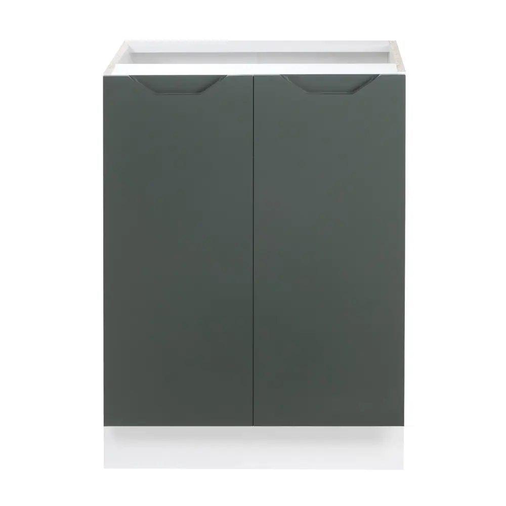 Фото 6 Напольный шкаф Клик мебель Хельга 80x82.4x50 см ЛДСП цвет олива/белый Фото 6 Напольный шкаф Клик мебель Хельга 80x82.4x50 см ЛДСП цвет олива/белый