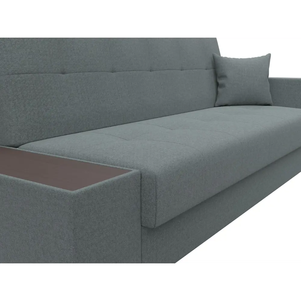 Фото 4 Диван раскладной Лига диванов Диван-книжка Лига-020 стол слева 224x90x84 см рогожка цвет амур серый Фото 4 Диван раскладной Лига диванов Диван-книжка Лига-020 стол слева 224x90x84 см рогожка цвет амур серый