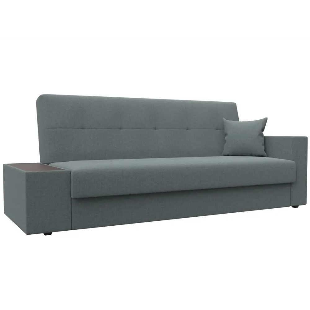 Фото Диван раскладной Лига диванов Диван-книжка Лига-020 стол слева 224x90x84 см рогожка цвет амур серый Фото Диван раскладной Лига диванов Диван-книжка Лига-020 стол слева 224x90x84 см рогожка цвет амур серый