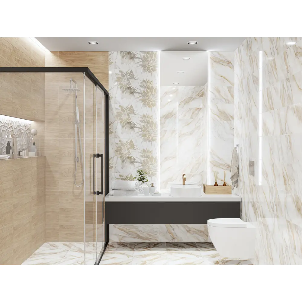 Фото 2 Керамическая плитка Eletto ceramica Calacatta oro 587882002 глянцевый 48.4x70см Фото 2 Керамическая плитка Eletto ceramica Calacatta oro 587882002 глянцевый 48.4x70см