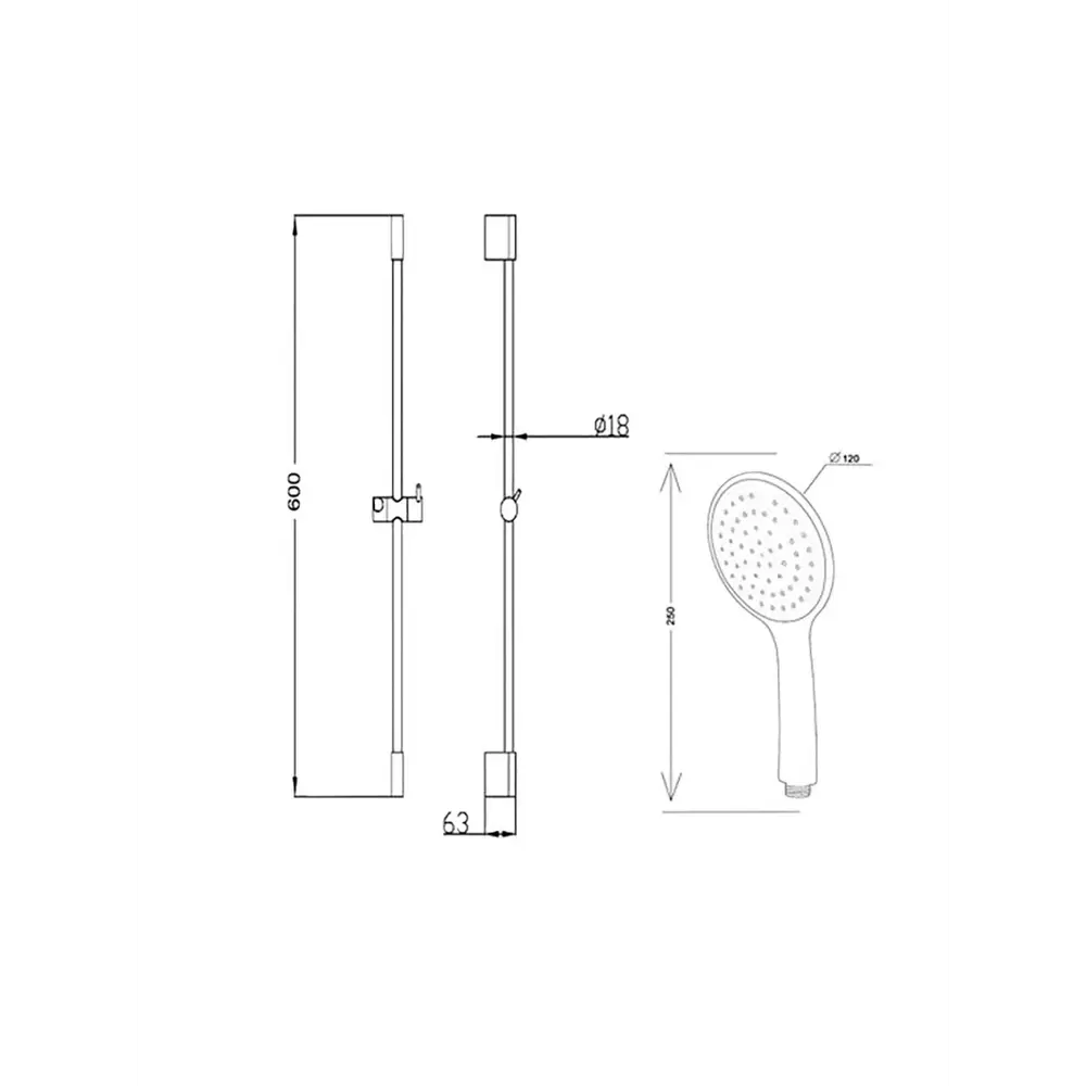 Фото 2 Душевой комплект Esko SCS851 1 режимов цвет хром Фото 2 Душевой комплект Esko SCS851 1 режимов цвет хром