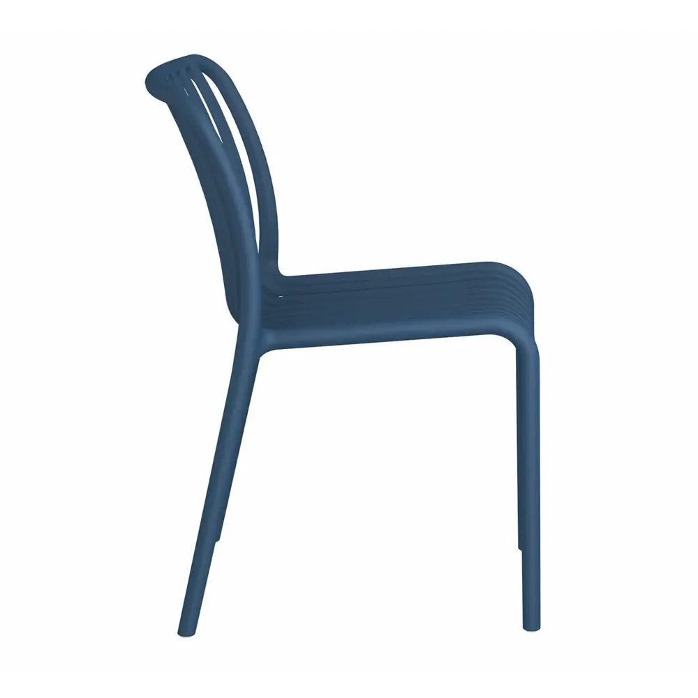 Фото 3 Стул садовый Sheffilton 2585961405 53x79x58 см пластик цвет темно-синий