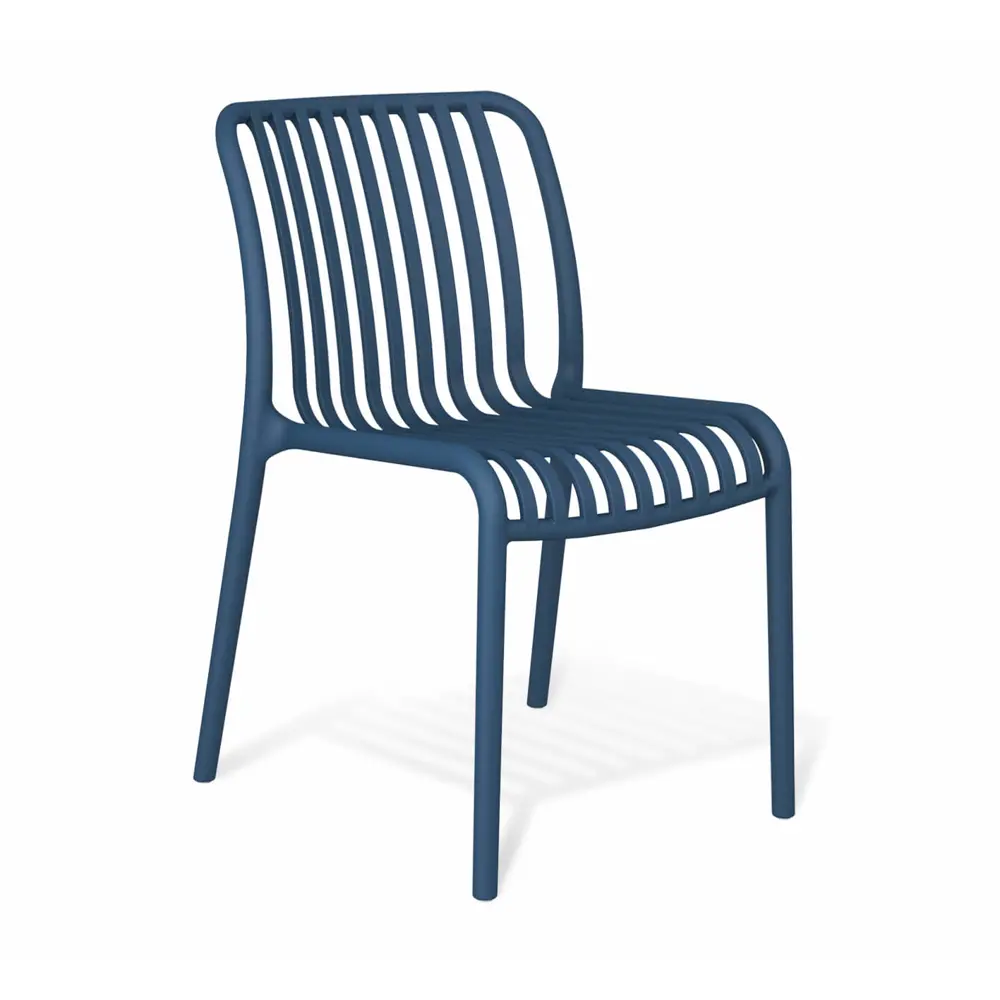 Фото Стул садовый Sheffilton 2585961405 53x79x58 см пластик цвет темно-синий