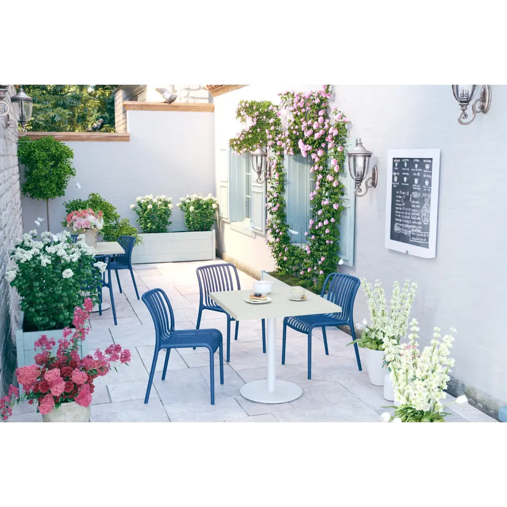 Фото 7 Стул садовый Sheffilton 2585961405 53x79x58 см пластик цвет темно-синий