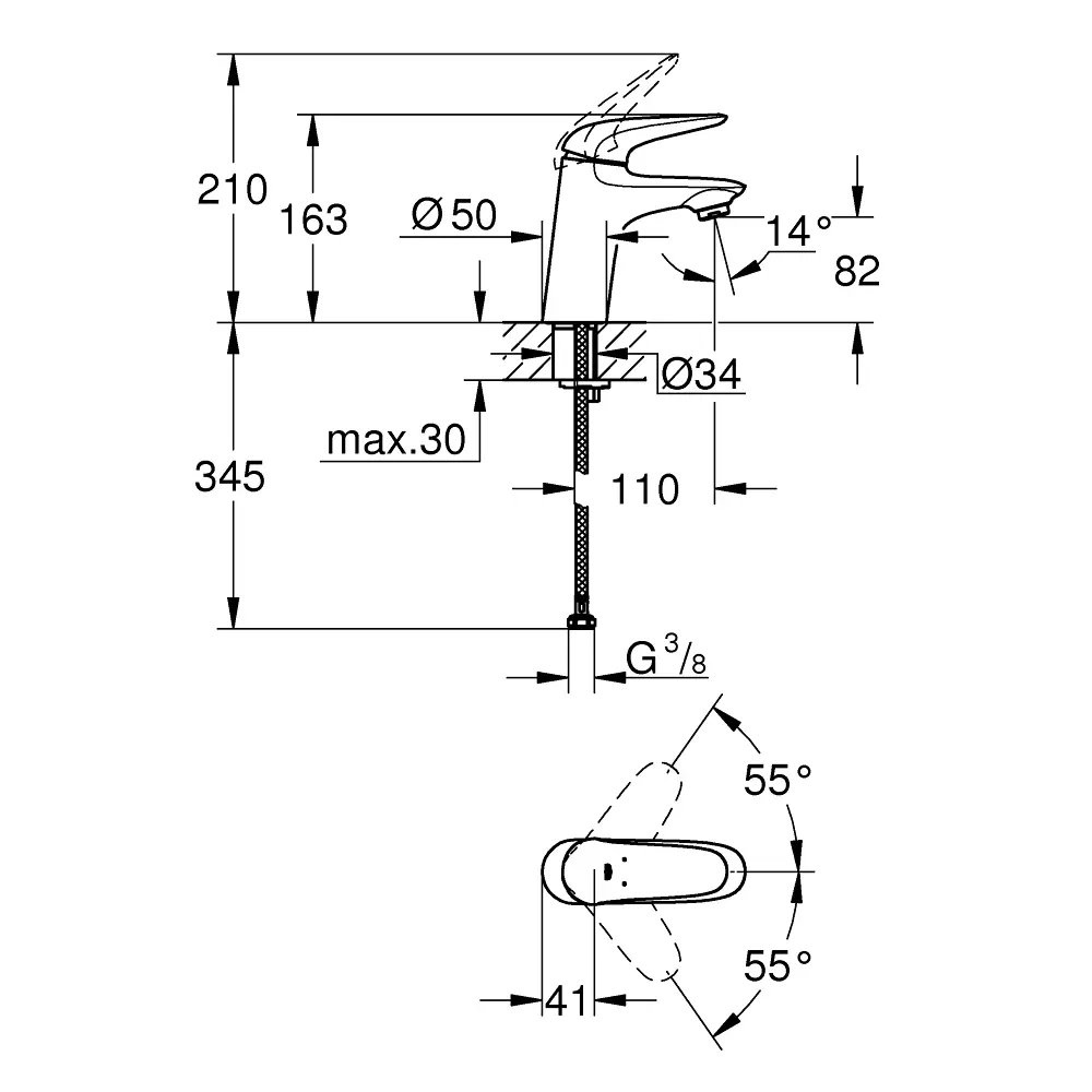 Фото 2 Смеситель для раковины Grohe Eurostyle New 23715003 Фото 2 Смеситель для раковины Grohe Eurostyle New 23715003