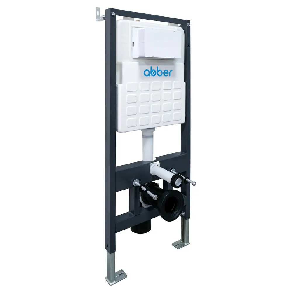 Фото 3 Комплект подвесной унитаз Abber Rechteck AC1201MB черный матовый с инсталляцией AC0105 и кнопкой AC0121MB черный матовый Фото 3 Комплект подвесной унитаз Abber Rechteck AC1201MB черный матовый с инсталляцией AC0105 и кнопкой AC0121MB черный матовый