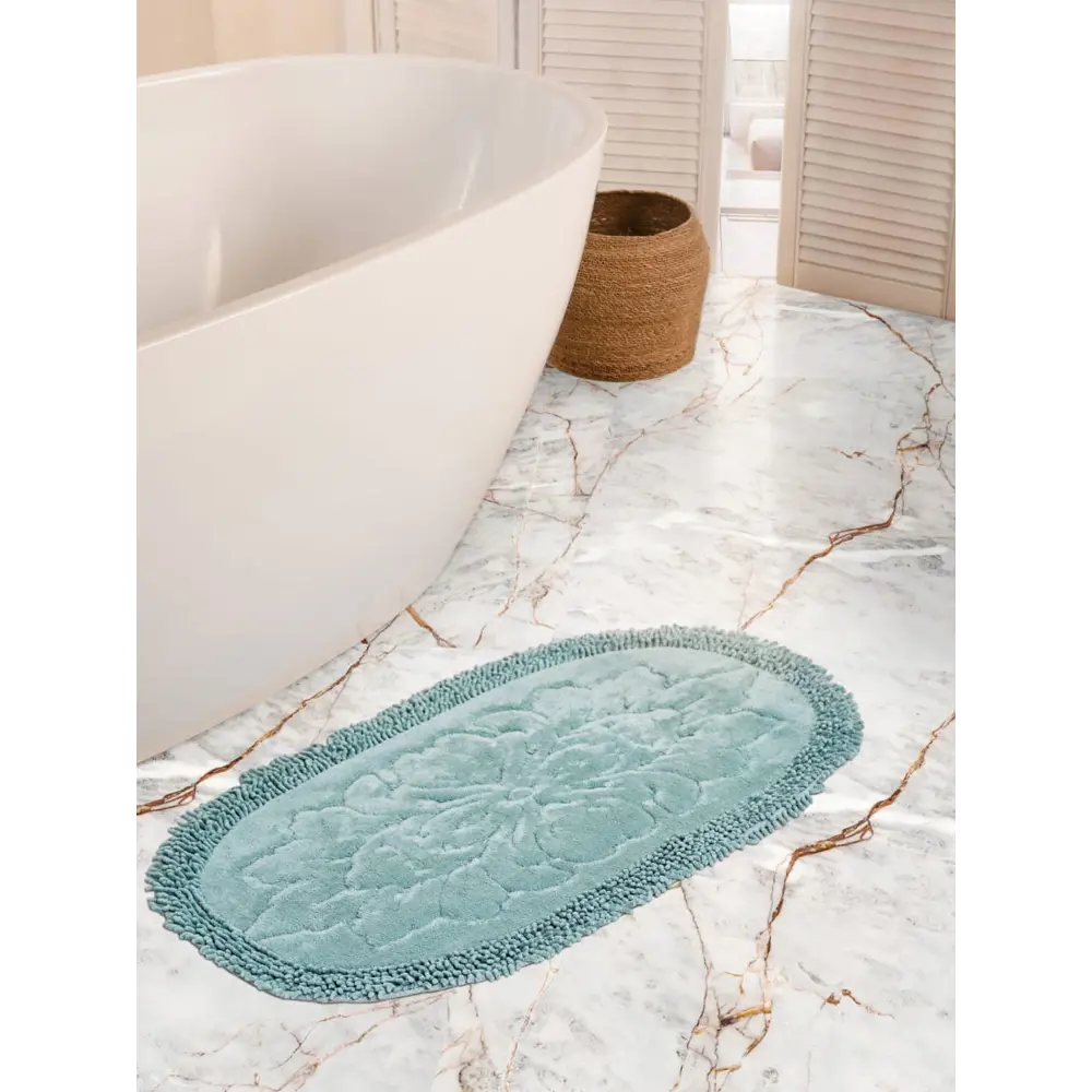 Фото Коврик для ванной комнаты Arya Home Collection 8680943210807 100x60см цвет зеленый