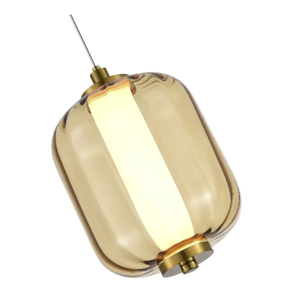 Фото 7 Светильник подвесной светодиодный St Luce Sl1193.303.01 4 м² теплый белый (желтый) свет цвет оранжевый/медный Фото 7 Светильник подвесной светодиодный St Luce Sl1193.303.01 4 м² теплый белый (желтый) свет цвет оранжевый/медный